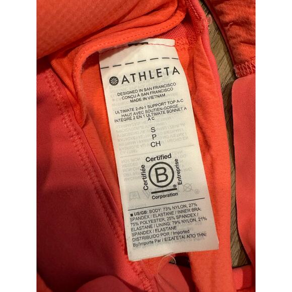 Athleta Womens Ultimate 2-in-1 Support Top Size Small - Picture 5 of 12